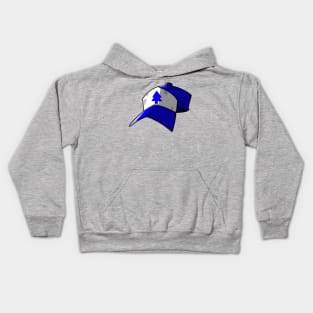 blue hat Kids Hoodie